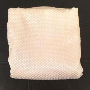 Panache Fabric White Shower Curtain